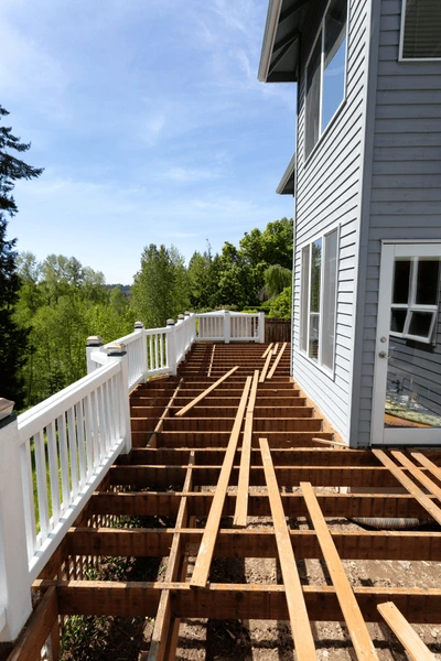 Backyard Deck Construction